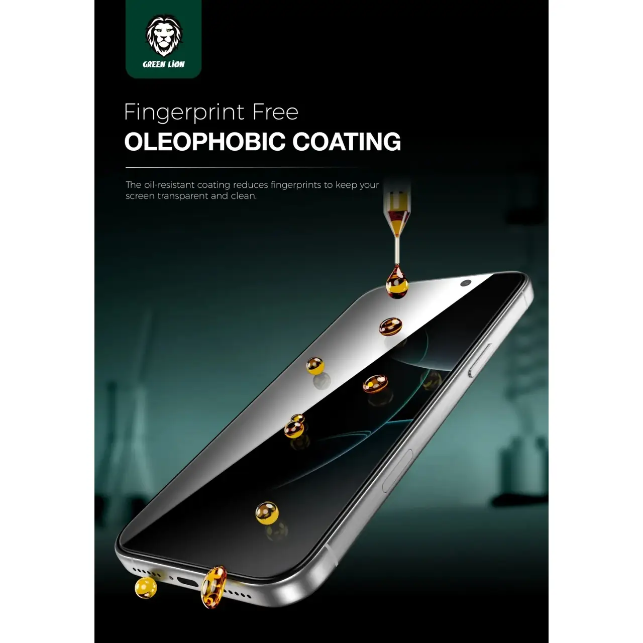 محافظ صفحه نمایش شیشه ای اورجینال Green Lion Steve Privacy مدل Apple iPhone 17 Pro (پک دار)